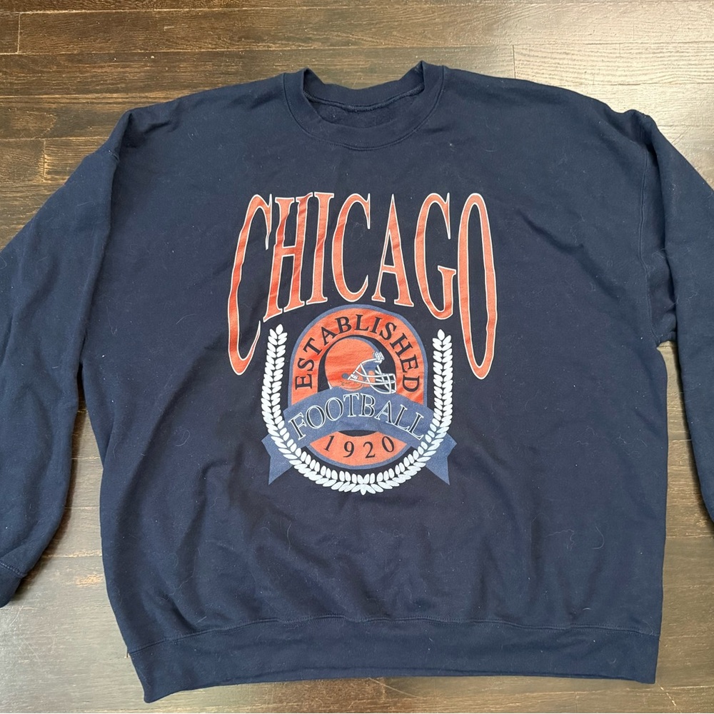 Chicago Football Navy Blue Sweater